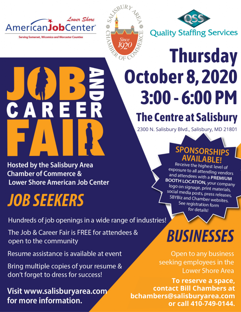 Job and Career Fair Salisbury Maryland Chamber of Commerce